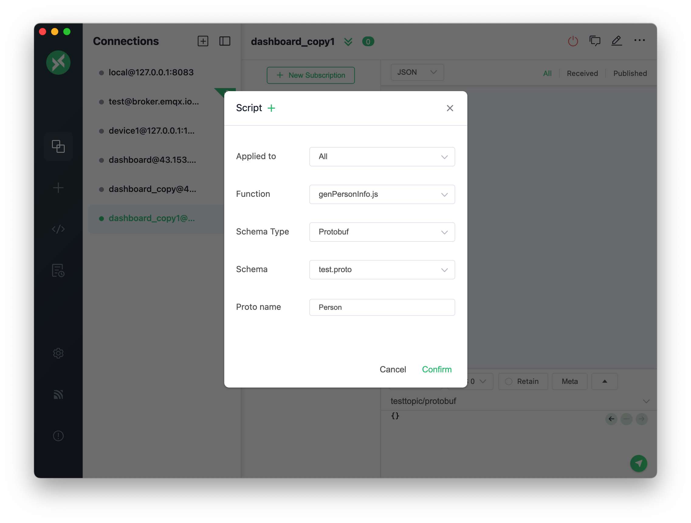 mqttx-script-select
